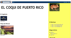 Desktop Screenshot of elcoquidepuertorico.blogspot.com