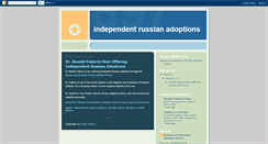 Desktop Screenshot of independentrussianadoptions.blogspot.com
