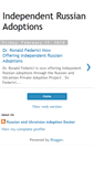 Mobile Screenshot of independentrussianadoptions.blogspot.com