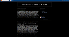 Desktop Screenshot of illuminarecordsscams.blogspot.com