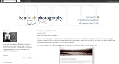 Desktop Screenshot of benfinchphotography.blogspot.com