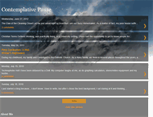 Tablet Screenshot of contemplativepause.blogspot.com
