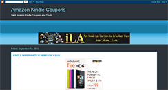 Desktop Screenshot of amazonkindlecoupon.blogspot.com