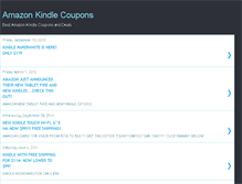 Tablet Screenshot of amazonkindlecoupon.blogspot.com