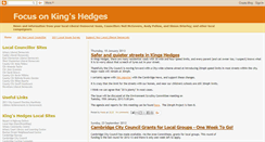 Desktop Screenshot of kingshedgesfocus.blogspot.com