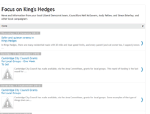Tablet Screenshot of kingshedgesfocus.blogspot.com