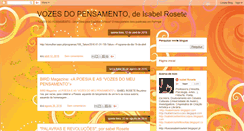 Desktop Screenshot of isabelrosetevozes.blogspot.com