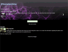 Tablet Screenshot of iphonetechme.blogspot.com