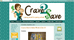 Desktop Screenshot of crave2save.blogspot.com