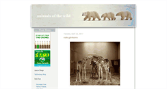 Desktop Screenshot of animalsofthewild.blogspot.com