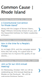 Mobile Screenshot of commoncauseri.blogspot.com