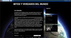 Desktop Screenshot of mitosyverdadesdelmundo.blogspot.com