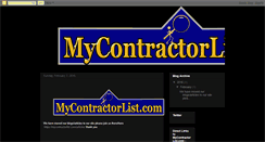 Desktop Screenshot of mycontractorlist.blogspot.com