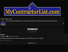 Tablet Screenshot of mycontractorlist.blogspot.com