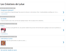 Tablet Screenshot of lescreationsdelulue.blogspot.com