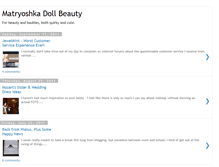 Tablet Screenshot of matryoshkadollbeauty.blogspot.com