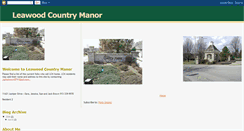 Desktop Screenshot of leawoodcountrymanor.blogspot.com