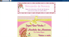 Desktop Screenshot of brincando-de-boneca.blogspot.com