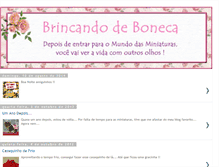 Tablet Screenshot of brincando-de-boneca.blogspot.com