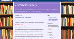 Desktop Screenshot of chitchatchattery.blogspot.com