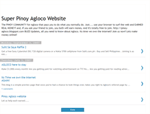 Tablet Screenshot of pinoy-agloco.blogspot.com