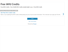 Tablet Screenshot of freeimvucreditscodes.blogspot.com