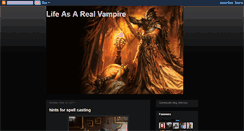 Desktop Screenshot of life-as-a-real-vampire-123.blogspot.com