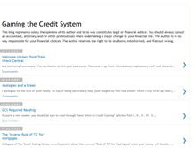 Tablet Screenshot of gamingthecreditsystem.blogspot.com