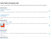 Tablet Screenshot of infotechsociallife.blogspot.com