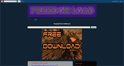Desktop Screenshot of freedomload.blogspot.com