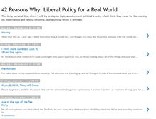 Tablet Screenshot of 42liberal.blogspot.com