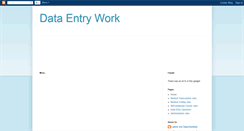 Desktop Screenshot of dataentryoperatorsneeded.blogspot.com