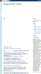 Mobile Screenshot of dataentryoperatorsneeded.blogspot.com