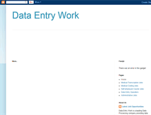 Tablet Screenshot of dataentryoperatorsneeded.blogspot.com