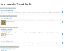 Tablet Screenshot of newhomesbytrimarkpacific.blogspot.com