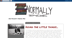 Desktop Screenshot of normallyindie.blogspot.com