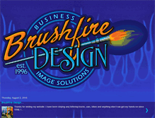 Tablet Screenshot of brushfiredesign.blogspot.com
