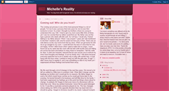 Desktop Screenshot of michellesreality.blogspot.com