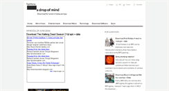 Desktop Screenshot of a-drop-of-mind.blogspot.com
