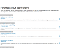 Tablet Screenshot of bodybuildingfanatic.blogspot.com