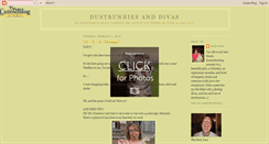 Desktop Screenshot of dustbunniesanddivas.blogspot.com