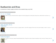 Tablet Screenshot of dustbunniesanddivas.blogspot.com