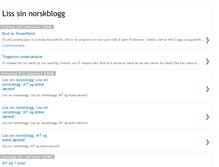 Tablet Screenshot of lisssinnorskblogg.blogspot.com