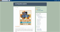 Desktop Screenshot of mipequeniamuerte.blogspot.com