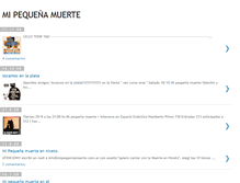 Tablet Screenshot of mipequeniamuerte.blogspot.com