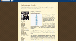 Desktop Screenshot of pashminasandpearls.blogspot.com