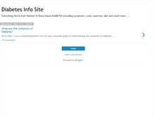 Tablet Screenshot of onlinediabetes.blogspot.com