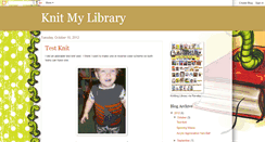 Desktop Screenshot of knitmylibrary.blogspot.com