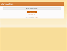 Tablet Screenshot of mundositero.blogspot.com