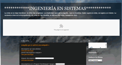 Desktop Screenshot of ingenieroensistemas.blogspot.com